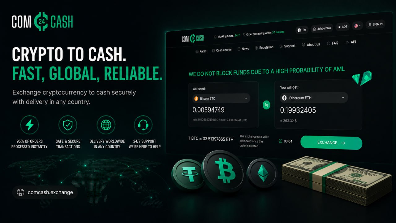 Comcash.exchange Expands Cash Settlement Network for International Cryptocurrency Transactions