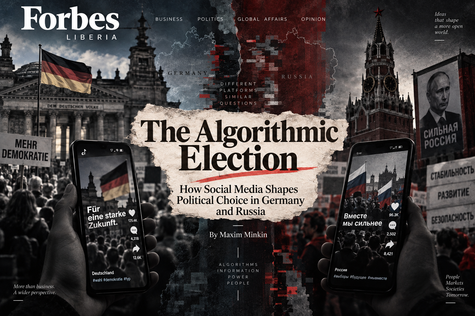 The Algorithmic Election: How Social Media Shapes Political Choice in Germany and Russia